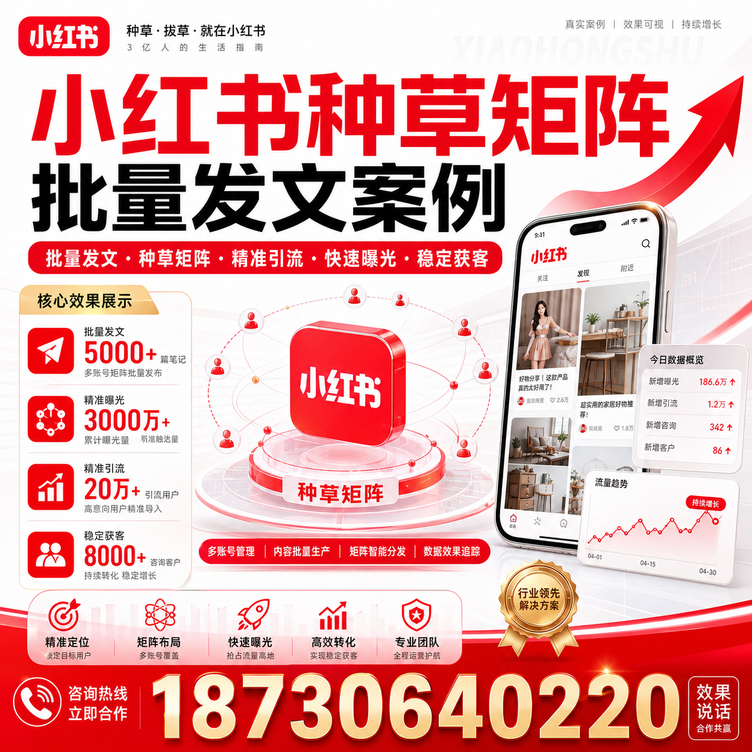 郴州小红书种草矩阵批量发文案例